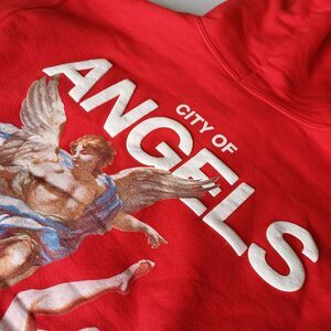 Popular poison City of Angels Los Angeles Renaissance Hoodie Red Small
